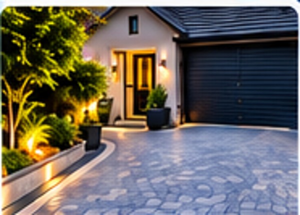Block paved driveway