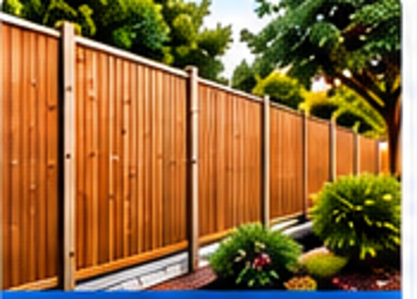 Timber garden fencing