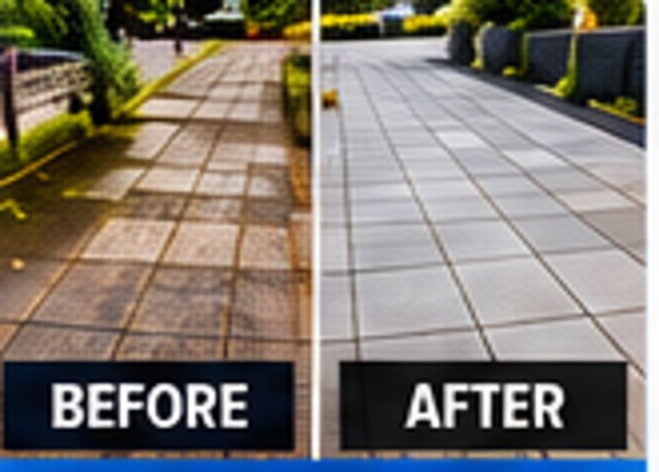 Paving before and after cleaning