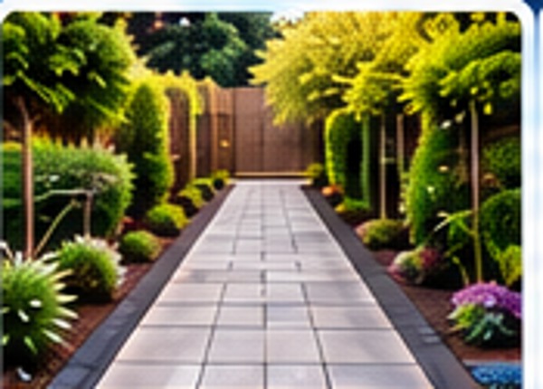 Garden paving path