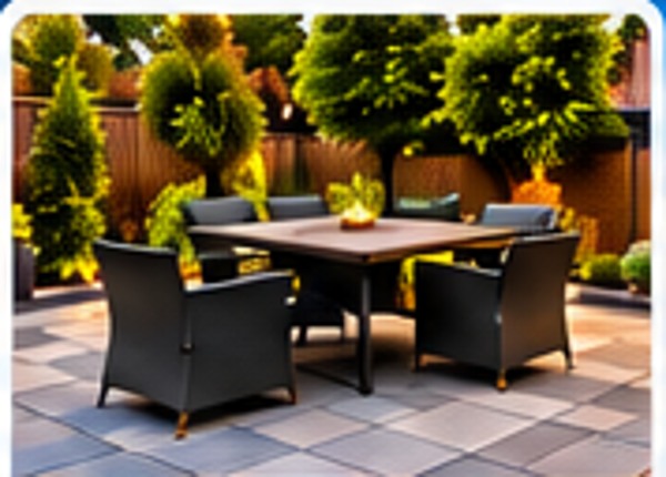 Outdoor paved patio